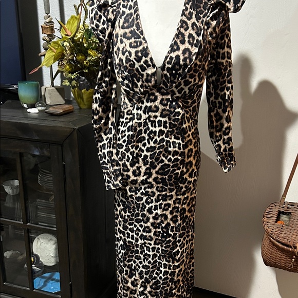 FARM Rio Leopard Print Dress - Picture 1 of 9